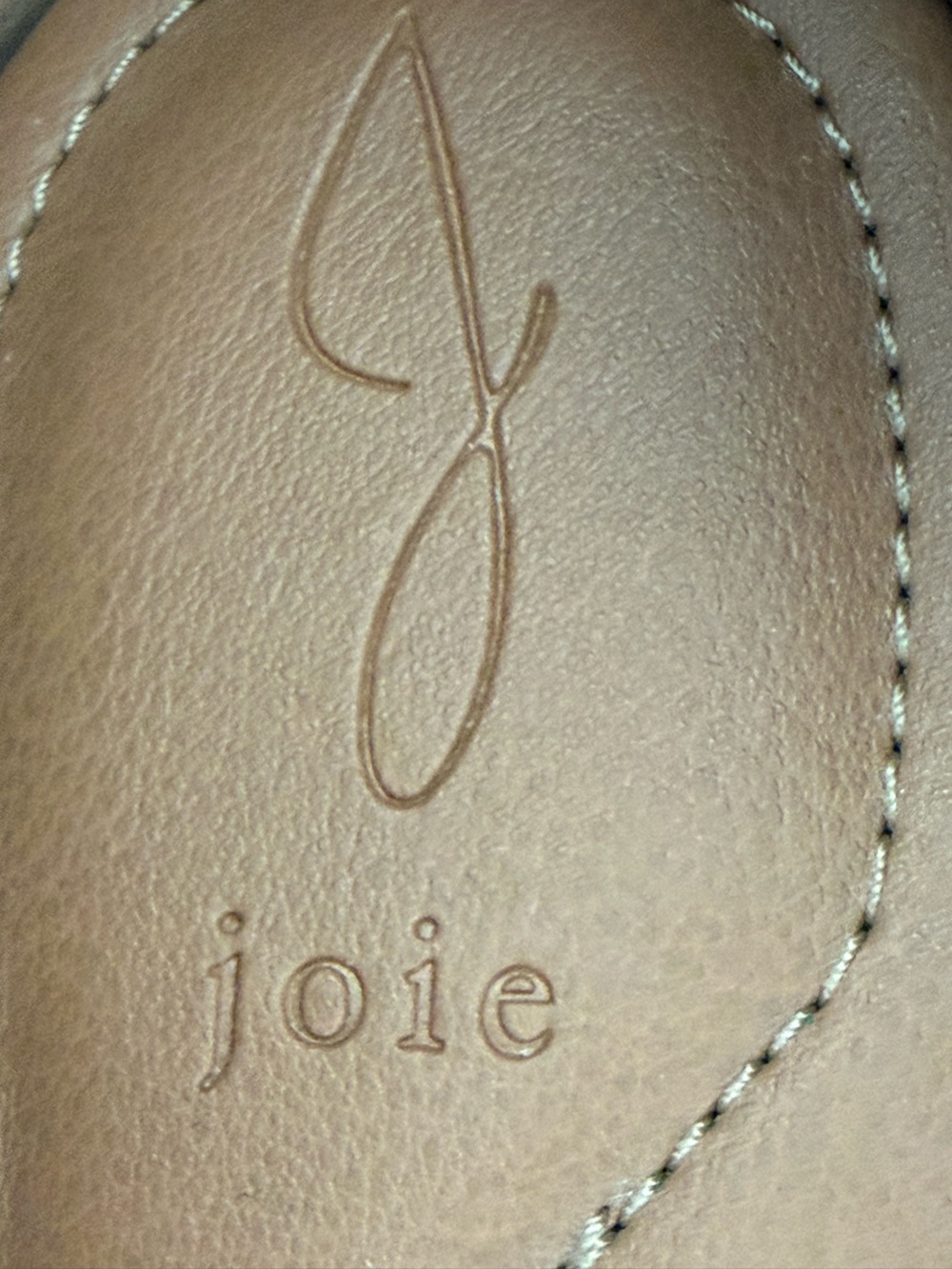 Joie Suede Ballet Flats 9.5 Brown Square Toe Whipstitch Boho - Picture 10 of 12